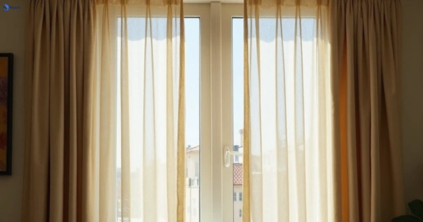 Dusty and dull curtains in claretown-vic before steam cleaning